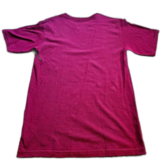 2 - NCAA Solid Short Sleeve T-Shirts Team Uniform Chore Workwear Brown & Maroon - Picture 3 of 11